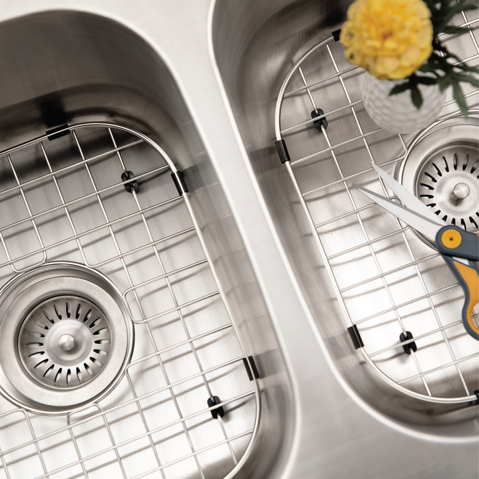 Houzer STD-2100-C Eston 31" Stainless Steel Undermount 50/50 Double Bowl Kitchen Sink