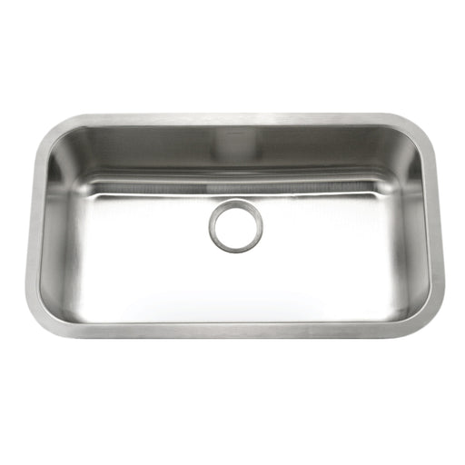 Houzer STL-3600-1 Eston 32" Stainless Steel Undermount Single Bowl Kitchen Sink