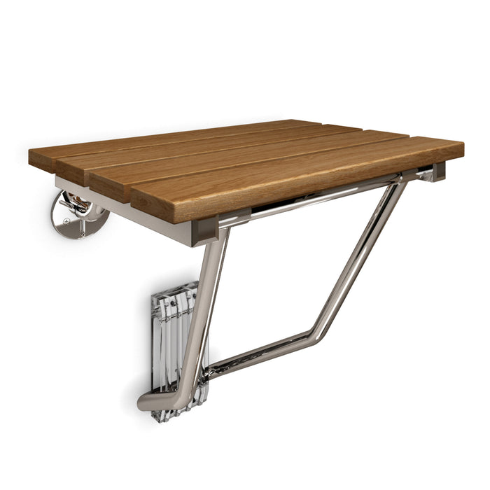DreamLine SHST-01-TK Natural Teak Folding Shower Seat