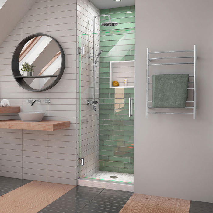 DreamLine SHDR-2025722-01 Unidoor-LS 25"W x 72"H Frameless Hinged Shower Door in Chrome