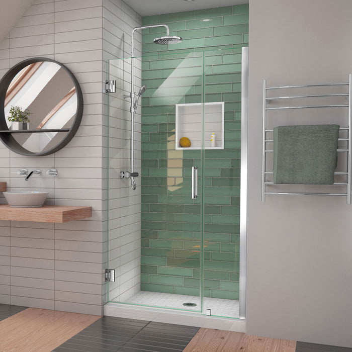 DreamLine SHDR-2035723-01 Unidoor-LS 35-36"W x 72"H Frameless Hinged Shower Door in Chrome