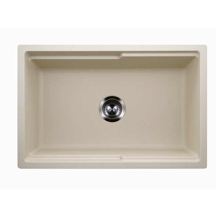 Houzer W-130 SAND-C Quartztone 30" Sand Farmhouse Granite Workstation Kitchen Sink