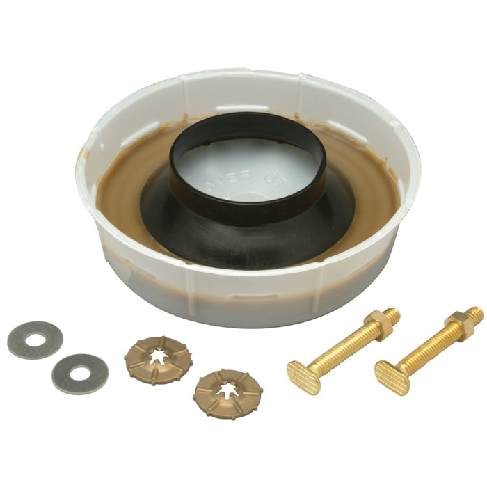 Zurn Z5972-COMB Universal Toilet Bowl Wax Ring and Mounting Bolts Set