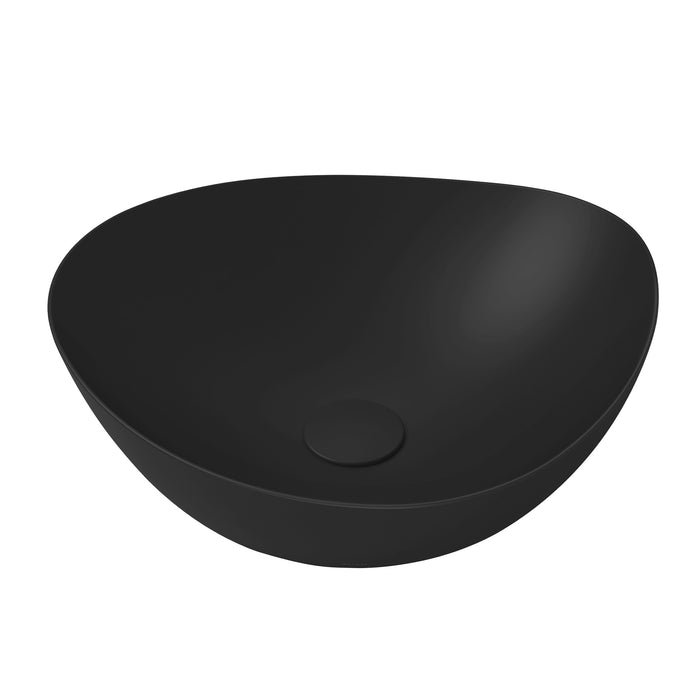 TOTO Kiwami Asymmetrical Vessel Bathroom Sink, Matte Black - LT477#MBL