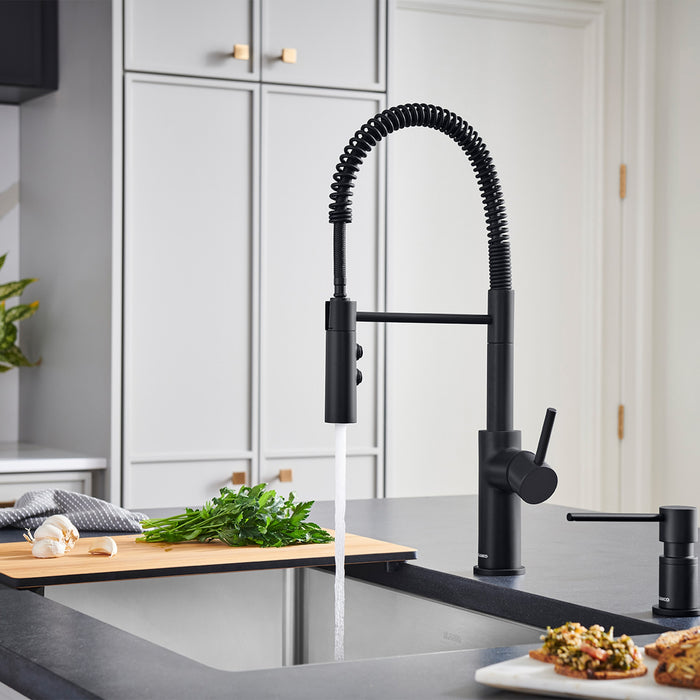 Blanco 443032 Catris Semi-Pro Pull-Down Dual-Spray Kitchen Faucet - Matte Black