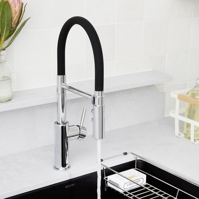 Blanco 402447 Catris Flexo Semi-Pro Pull-Down Dual-Spray Kitchen Faucet - Chrome