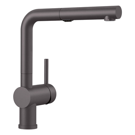 Blanco 526369 Linus Low Arc Pull-Out Dual-Spray Kitchen Faucet - Cinder