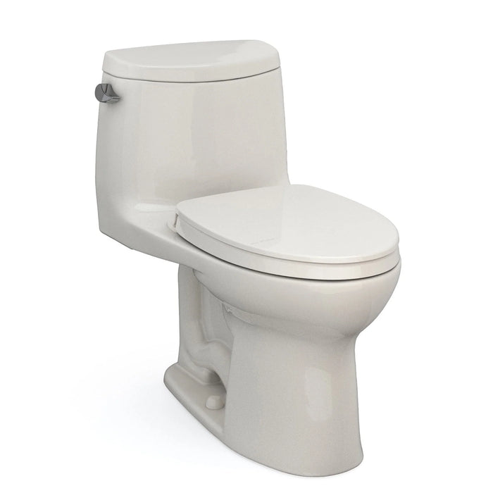 TOTO MS604124CUFG#12 UltraMax II 1G One-Piece Elongated Universal Height Toilet with SoftClose Seat, Sedona Beige