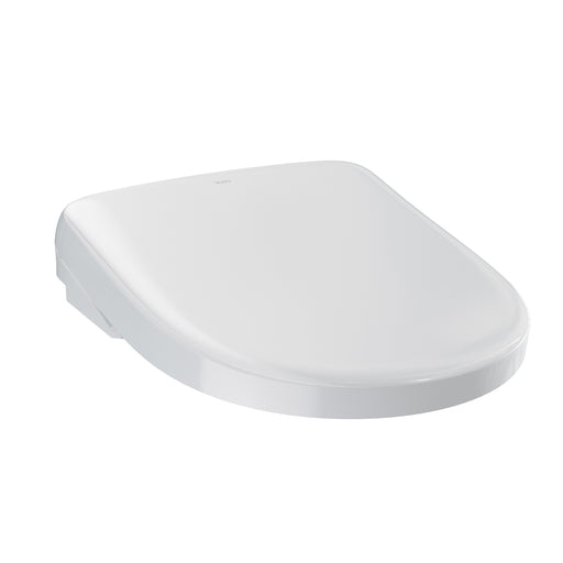 TOTO Washlet S7 Electronic Bidet Toilet Seat with eWater+ Bowl and Wand Cleaning and Contemporary Lid, Round, Cotton White - SW4725#01