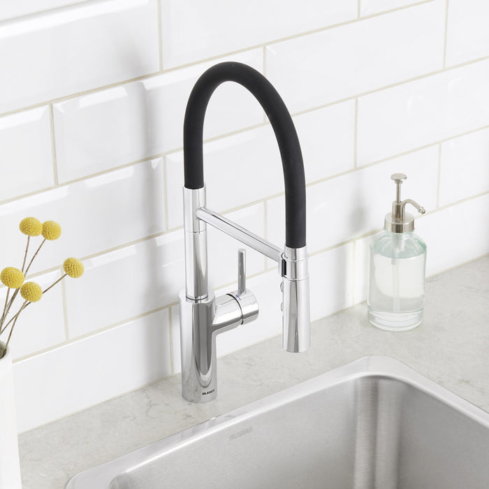 Blanco 402447 Catris Flexo Semi-Pro Pull-Down Dual-Spray Kitchen Faucet - Chrome