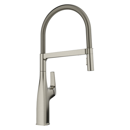Blanco 443248 Rivana Semi-Pro Pull-Down Dual-Spray Kitchen Faucet - Satin Platinum