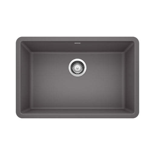 Blanco 522427 Precis SILGRANIT 27" Single Bowl Undermount Kitchen Sink - Cinder