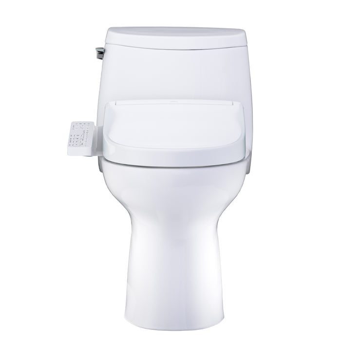 TOTO MW6043346CUFG#01 UltraMax II 1G One-Piece Elongated 1.0 GPF Universal Height Toilet with Washlet+ S2 Bidet Seat