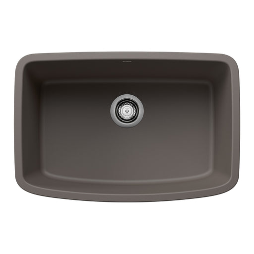 Blanco 443127 Valea SILGRANIT 27" Single Bowl Undermount Kitchen Sink - Volcano Gray