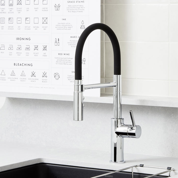 Blanco 402447 Catris Flexo Semi-Pro Pull-Down Dual-Spray Kitchen Faucet - Chrome