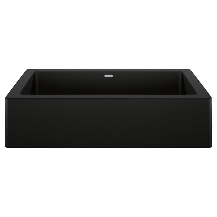 Blanco 526545 Vintera SILGRANIT 30" Single Bowl Apron-Front Farmhouse Sink - Coal Black