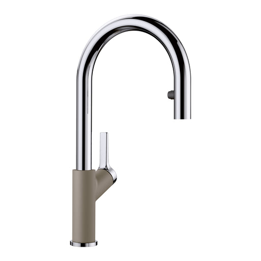 Blanco 526397 Urbena Pull-Down Dual-Spray Kitchen Faucet - Chrome/Truffle