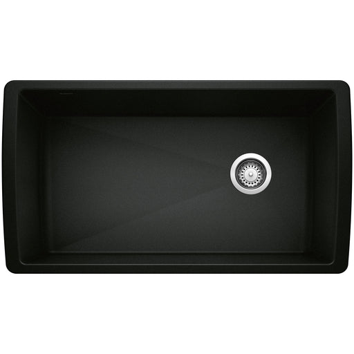 Blanco 442916 Diamond SILGRANIT 33" Super Single Undermount Kitchen Sink - Coal Black