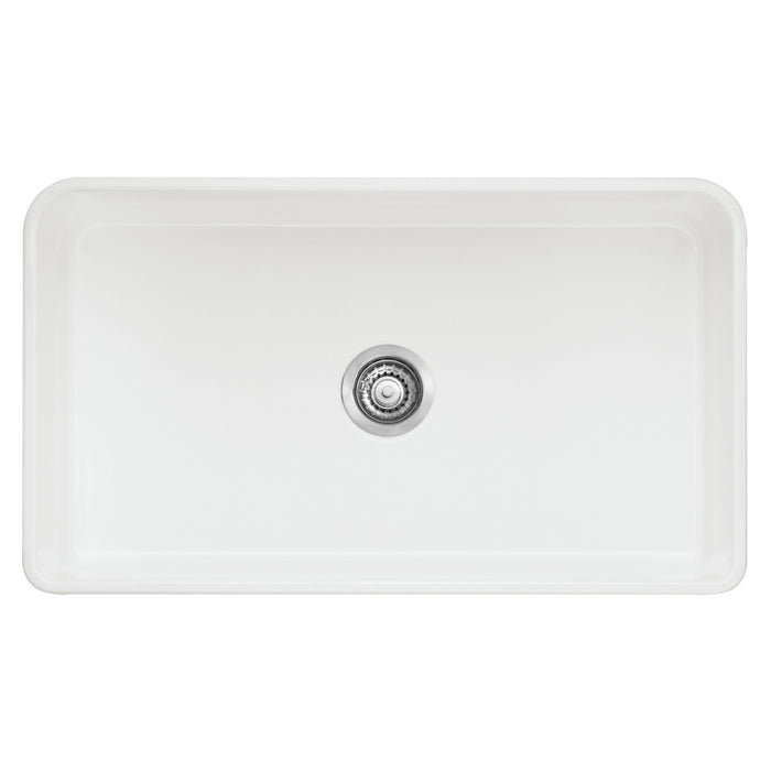 Blanco 525012 Cerana 33" Fireclay Single Bowl Apron-Front Farmhouse Sink - White