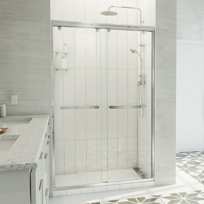 DreamLine SHDR-134876X-01 Charisma-X Frameless Bypass Sliding Shower Door in Chrome
