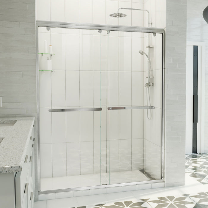 DreamLine SHDR-136076X-01 Charisma-X Frameless Bypass Sliding Shower Door in Chrome