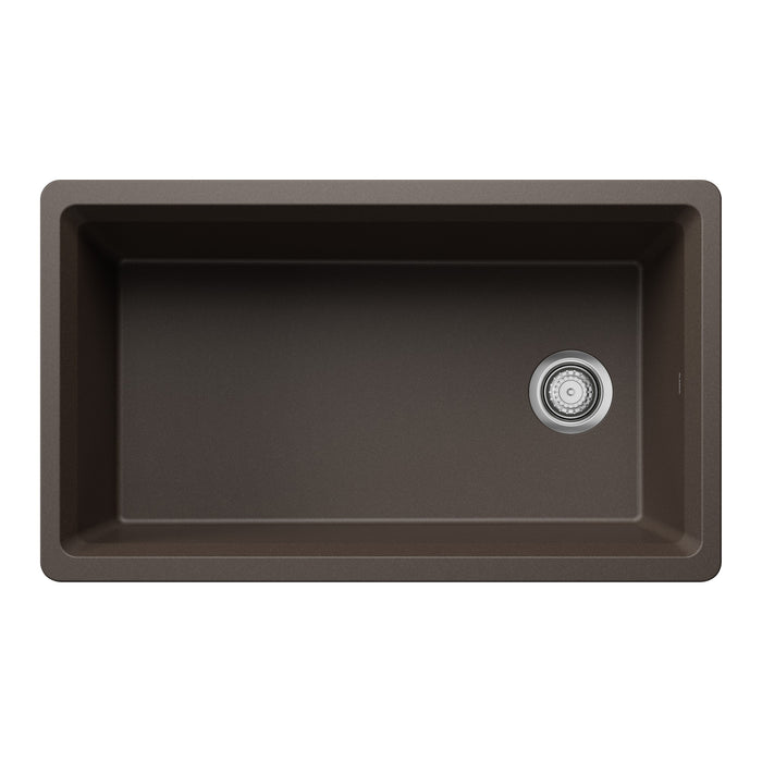 Blanco 443316 Inteos SILGRANIT 33" Single Bowl Undermount Workstation Kitchen Sink - Cafe