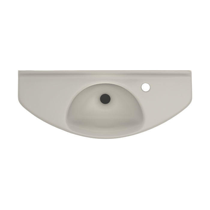 TOTO LT650G#12 Oval Wall-Mount Bathroom Sink with CeFiONtect, Sedona Beige