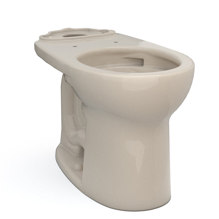 TOTO Drake Round Tornado Flush Toilet Bowl with CeFiONtect, Bone - C775CEFG#03