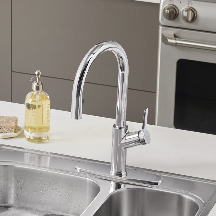 Blanco 526390 Urbena Pull-Down Dual-Spray Kitchen Faucet - Chrome