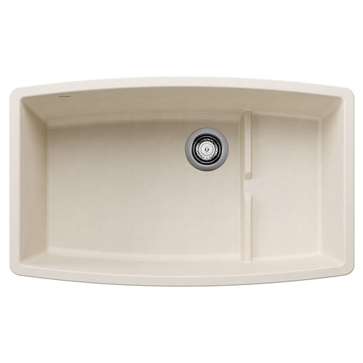 Blanco 443085 Performa Cascade SILGRANIT 32" Single Bowl Undermount Kitchen Sink with Colander - Soft White