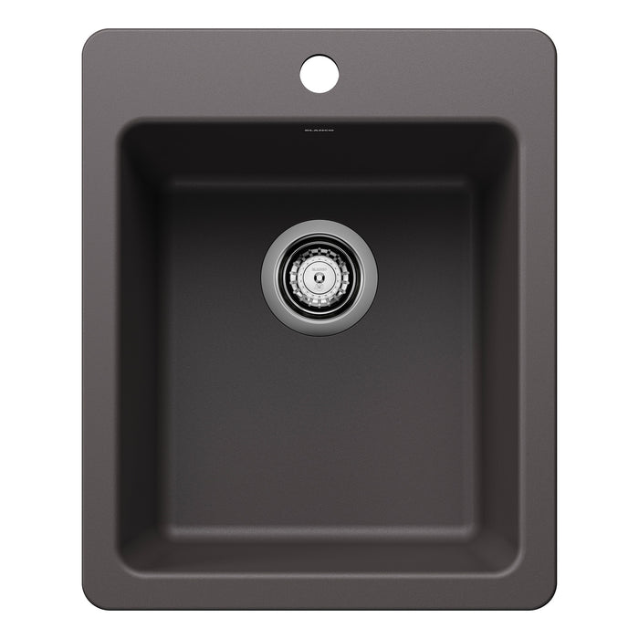 Blanco 443236 Liven SILGRANIT 17" Dual Mount Bar Sink - Cinder