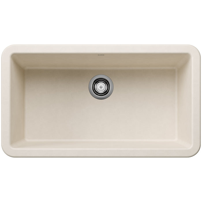 Blanco 443077 Ikon SILGRANIT 33" Single Bowl Apron-Front Farmhouse Sink - Soft White