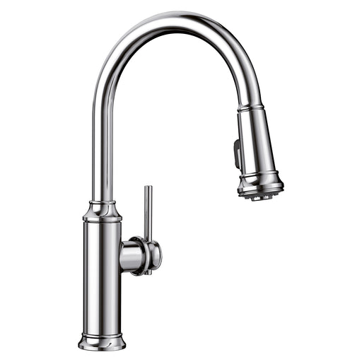 Blanco 442501 Empressa High Arc Pull-Down Dual-Spray Kitchen Faucet - Chrome