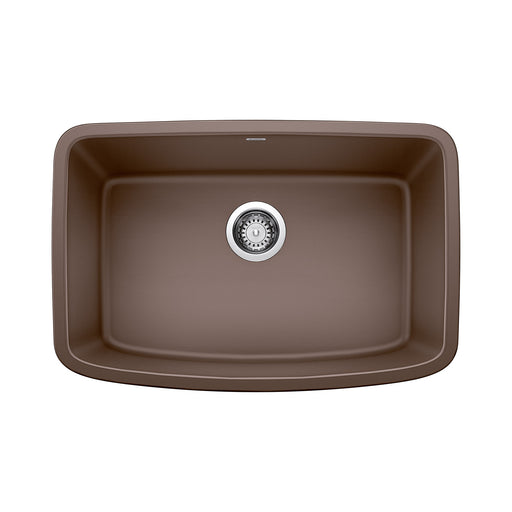 Blanco 442555 Valea SILGRANIT 27" Single Bowl Undermount Kitchen Sink - Cafe