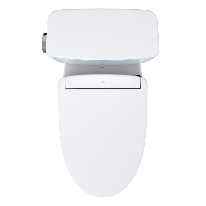 TOTO MW7763446CEFG.10#01 Drake Washlet+ Elongated Universal Height Toilet with S5 Bidet Seat, 10" Rough-In