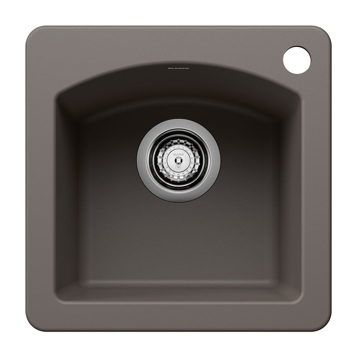 Blanco 443107 Diamond SILGRANIT 15" Dual Mount Bar Sink - Volcano Gray