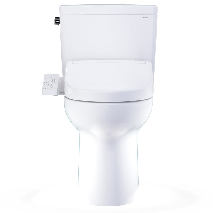 TOTO MW7763346CEFG.10#01 Drake Washlet+ Elongated Universal Height Toilet with S2 Bidet Seat, 10" Rough-In