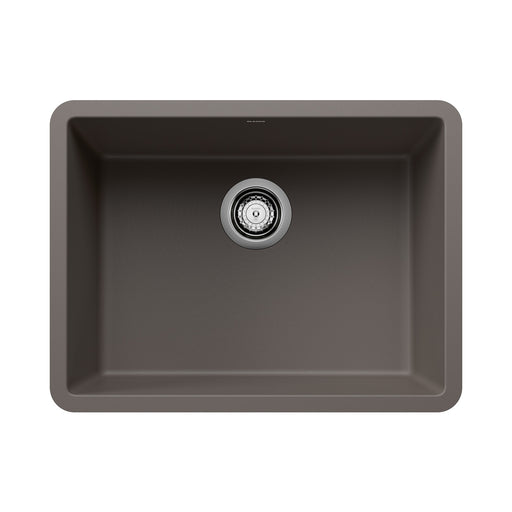 Blanco 527411 Precis SILGRANIT 24" Single Bowl Undermount Kitchen Sink - Volcano Gray