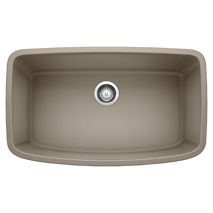 Blanco 441772 Valea SILGRANIT 32" Super Single Undermount Kitchen Sink - Truffle