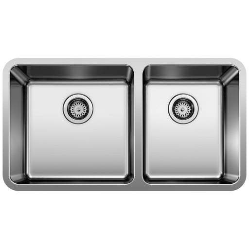 Blanco 442769 Formera 33" 60/40 Double Bowl Undermount Stainless Steel Kitchen Sink