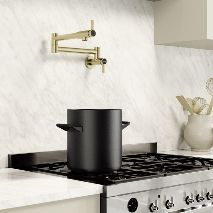 Blanco 527488 Culina II Wall-Mounted Pot Filler - Satin Gold