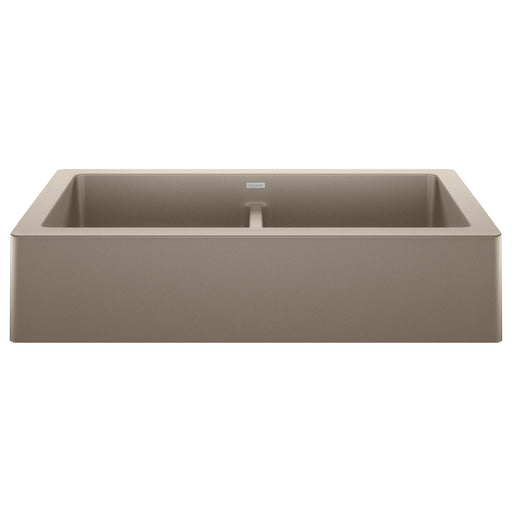 Blanco 526553 Vintera SILGRANIT 33" Double Bowl Apron-Front Farmhouse Sink - Truffle