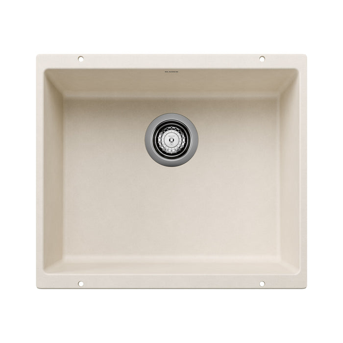 Blanco 527405 Precis SILGRANIT 21" Single Bowl Undermount Kitchen Sink - Soft White