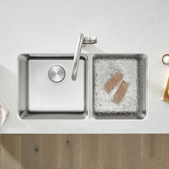 Blanco 442769 Formera 33" 60/40 Double Bowl Undermount Stainless Steel Kitchen Sink