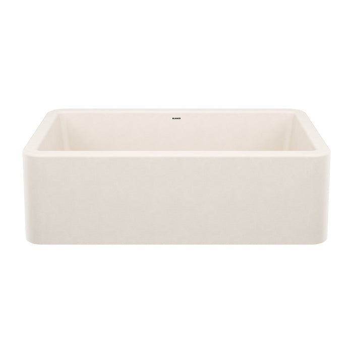 Blanco 443077 Ikon SILGRANIT 33" Single Bowl Apron-Front Farmhouse Sink - Soft White