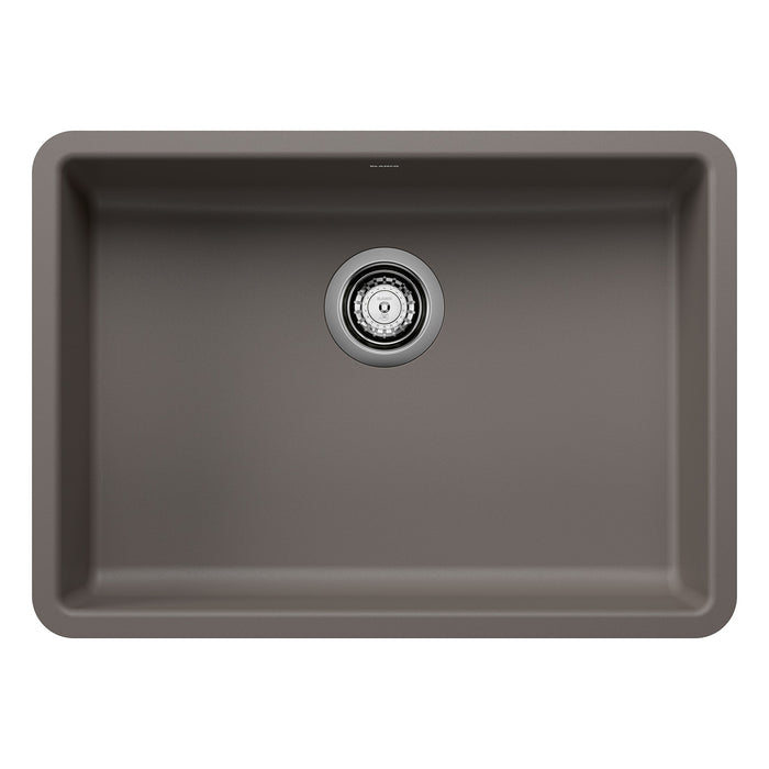 Blanco 443119 Precis SILGRANIT 25" ADA Single Bowl Undermount Kitchen Sink - Volcano Gray