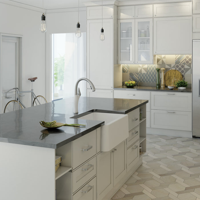 Blanco 442036 Artona Pull-Down Dual-Spray Kitchen Faucet - PVD Steel/White