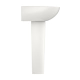 TOTO LPT241G#11 Supreme Oval Pedestal Bathroom Sink for Single Hole Faucets, Colonial White