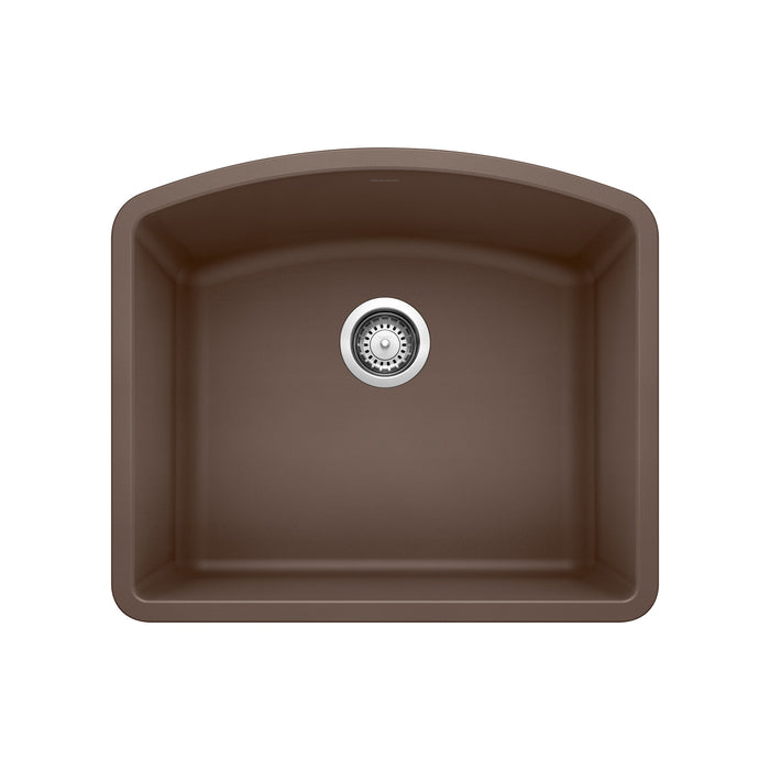 Blanco 440172 Diamond SILGRANIT 24" Single Bowl Undermount Kitchen Sink - Cafe