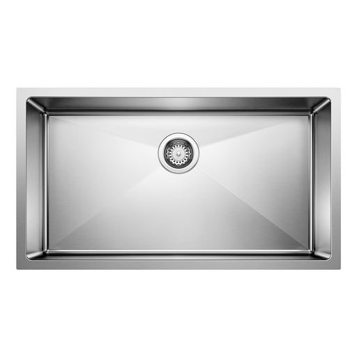 Blanco 443148 Quatrus R15 32" Super Single Bowl Undermount Stainless Steel Kitchen Sink